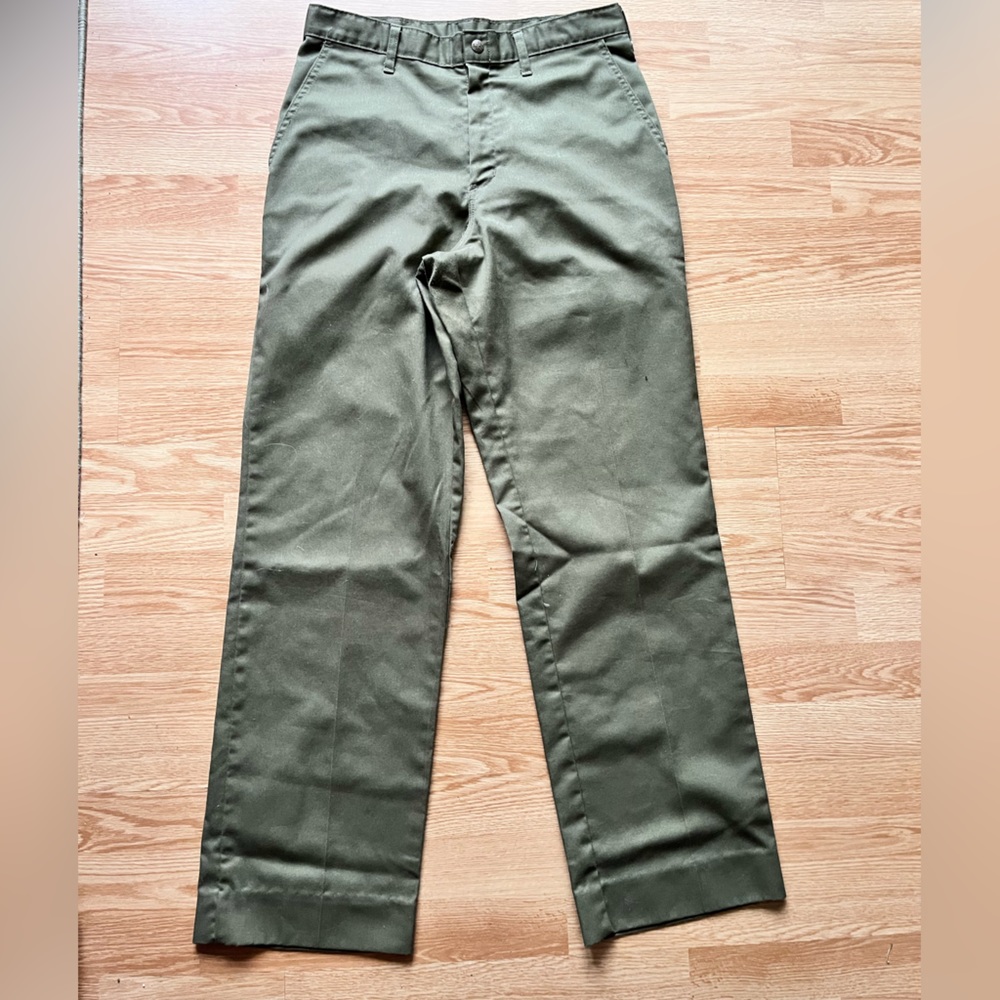BSA Boy Scout Convertible Hiking Pants to Shorts Youth Size 6 Heavy Green Denim